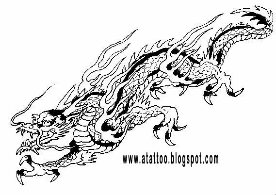 Wzory tatuaży  - 9 dragon trace.jpg